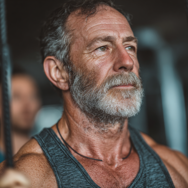 Instructor ajutând un senior în sesiune de fitness personalizată